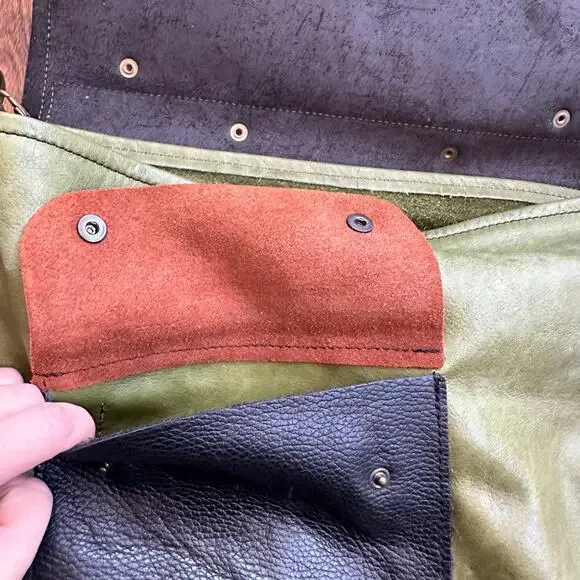 Ebano handmade Italian leather satchel messenger bag - Picture 5 of 16